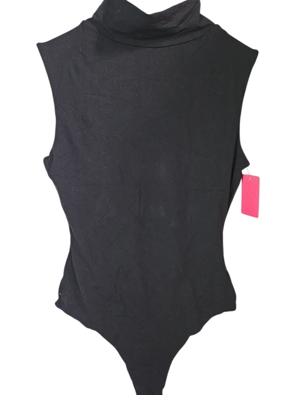 Sleeveless Black Mock neck Bodysuit - Modern Stretch Fit